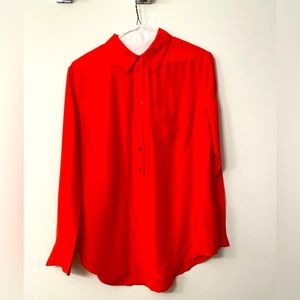 Equipment Orange Button-down